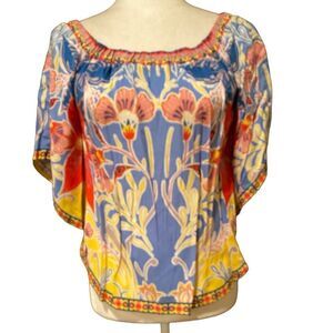 Jealous Tomato Shirt Top Size Small Short Sleeve Flowy Sleeve